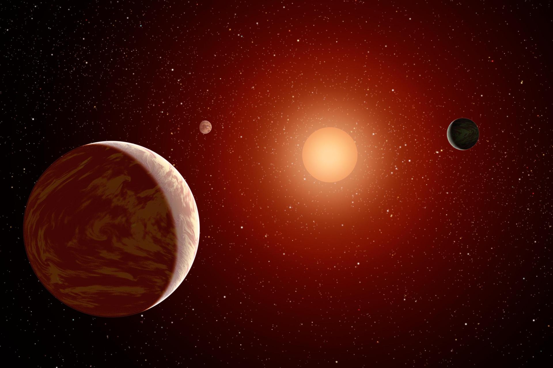 A Red Dwarf's Double Jackpot: Microlensing Turns Up a Rare Two-Giant-Planet System
