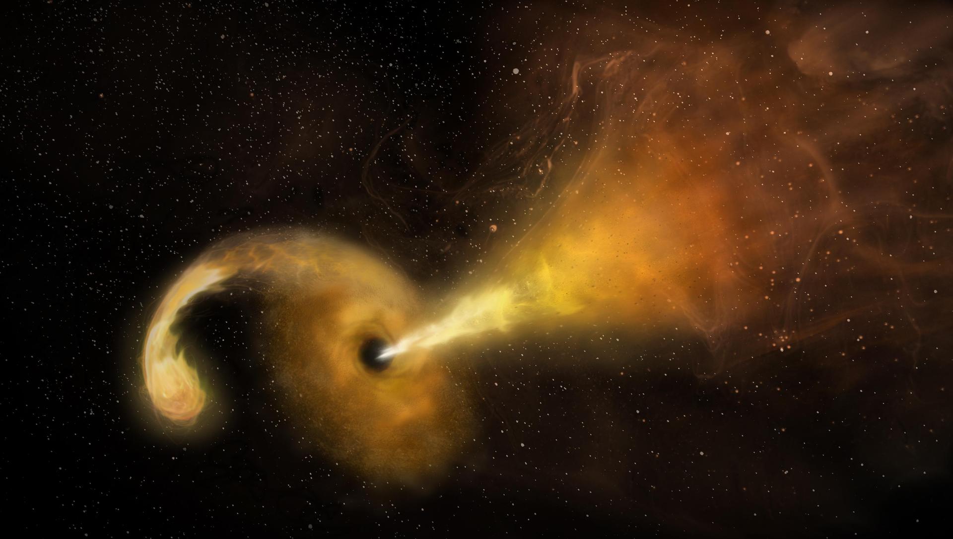 A Black Hole Wandered 30,000 Light-Years From Home — Then It Ate a Star